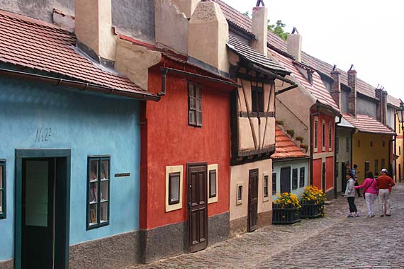 Don't miss exploring the colorful streets of Prague Castle.