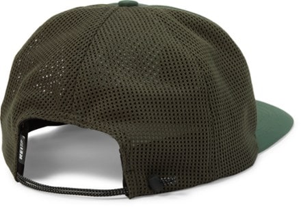 REI Co-op Swiftland Trucker Hat Back view (Green Arbor)