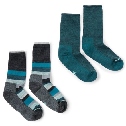 Smartwool Everyday Roll Top and Multi-Stripe Crew Socks - Women's - 2 Pairs 1