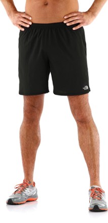 mens north face running shorts