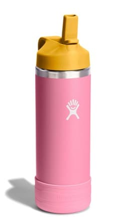 Hydro Flask Kids' Wide-Mouth Vacuum Water Bottle with Straw Cap and Bottle Boot - 18 fl. oz. 1