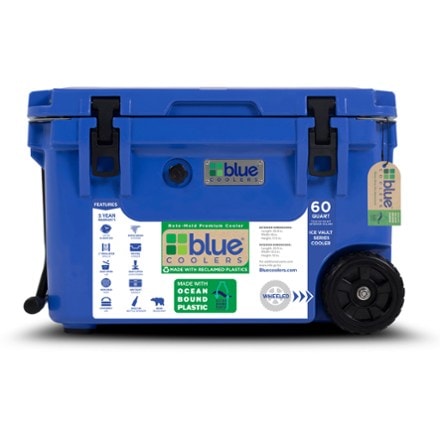 Blue Coolers 60-Quart Ice Vault Cooler with Wheels 0
