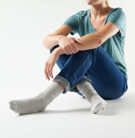 Smartwool Everyday Slouchy Rib Tall Crew Socks - Women's 3