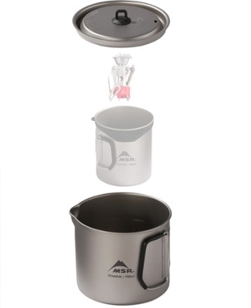 MSR Titan Kettle - 900 ml Stove and cup not included