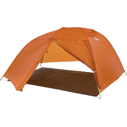Big Agnes Copper Spur mtnGLO 3 Tent Fast fly setup; footprint not included