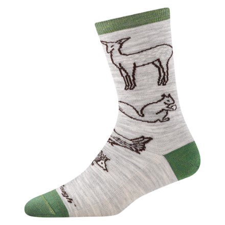 Woodland Creatures Crew Lightweight Lifestyle Socks - Women's