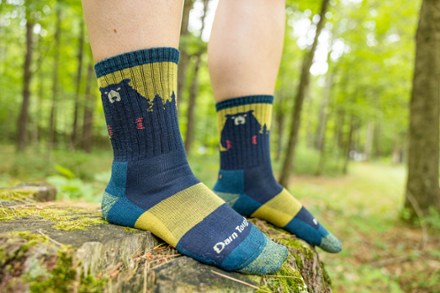 Bear Town Micro Crew Socks - Women's