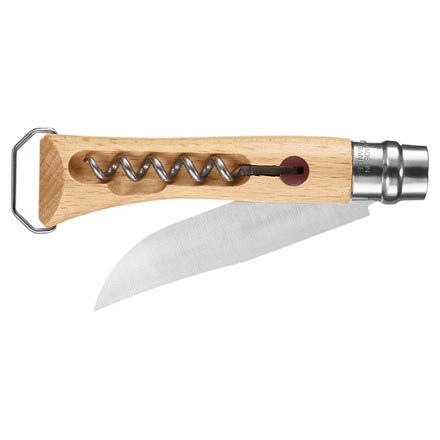 No. 10 Corkscrew Stainless-Steel Folding Knife with Bottle Opener