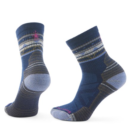 Hike Light Cushion Zig Zag Valley Mid Crew Socks - Women's