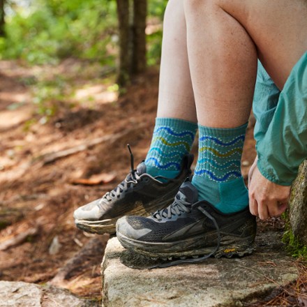 Wandering Stripe Crew Hiking Socks - Women's