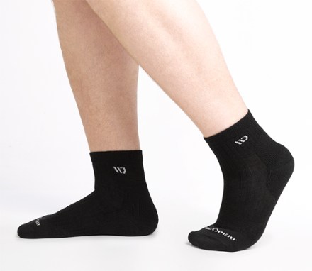 Solid Cushioned Quarter Socks - Men's