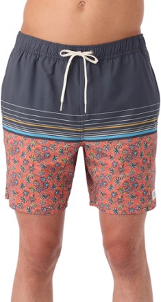 Hermosa Elastic Waist Lined 17" Swim Trunks - Men's