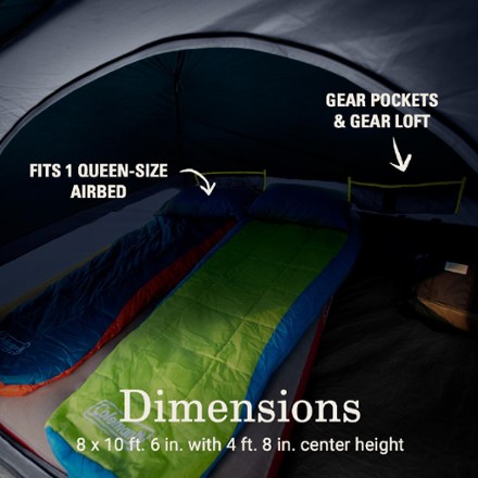 Skydome Screen Room 4-Person Tent with Dark Room Technology