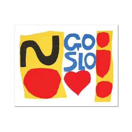 No Go Slo by Corita Kent Sticker