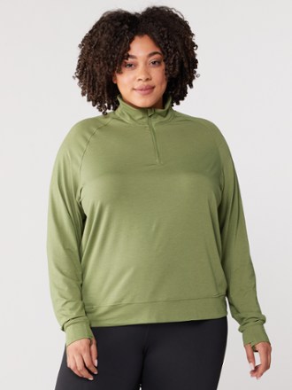 Active Pursuits Long-Sleeve Quarter-Zip Pullover - Women's