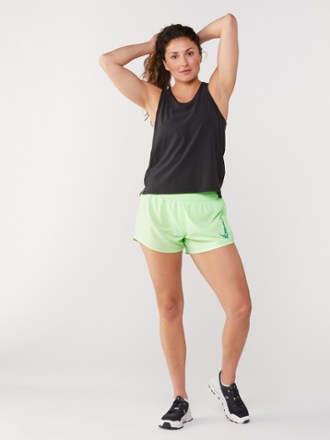 One Swoosh HBR Mid-Rise Brief-Lined Shorts - Women's