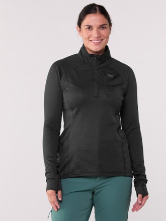 Vigor Grid Fleece Quarter-Zip Pullover - Women's