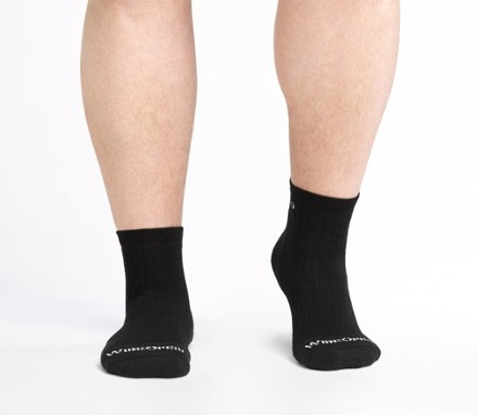 Solid Cushioned Quarter Socks - Men's