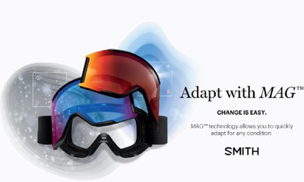 I/O MAG S ChromaPop Photochromic Snow Goggles with gogglesoc