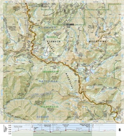 Pacific Crest Trail Topographic Map Guide: Klamath Mountains