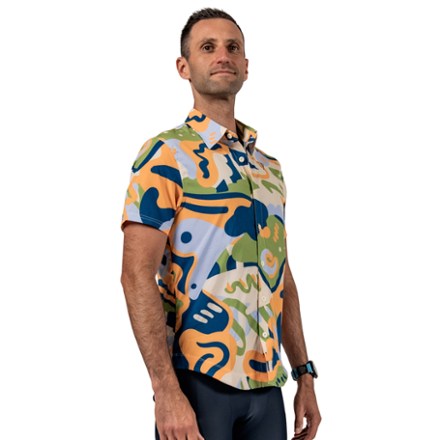 Touring Tech Button Cycling Shirt - Men's