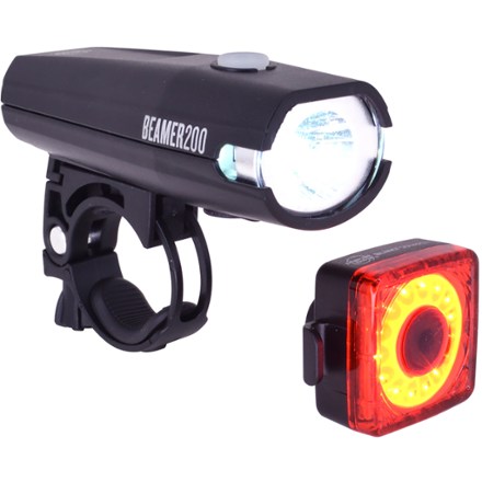 Beamer 200 and Blinky Squared Bike Light Set