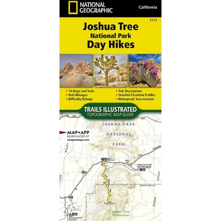 Joshua Tree National Park Day Hikes Topographic Map Guide