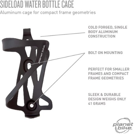 Sideload Left Water Bottle Cage