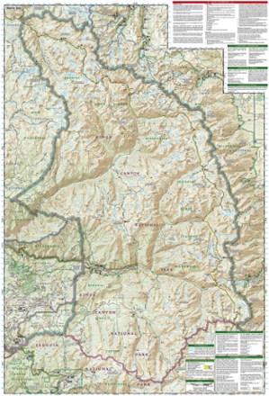 Sequoia and Kings Canyon National Park Trail Map