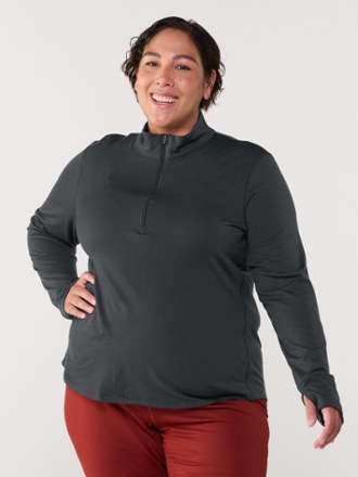 REI Co op Heavyweight Merino Base Layer Half Zip Top Women s The Market Place