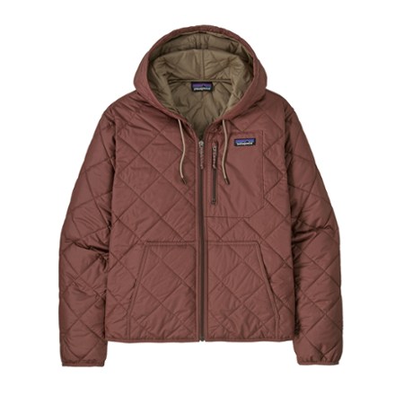 Diamond Quilted Bomber Insulated Hoodie - Women's