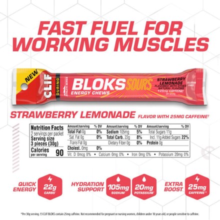 Bloks Sours Energy Chews