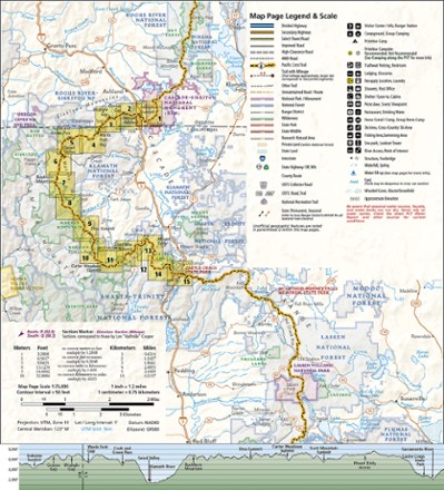 Pacific Crest Trail Topographic Map Guide: Klamath Mountains