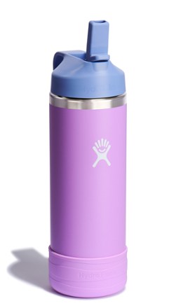 Kids' Wide-Mouth Water Bottle with Straw Cap and Boot - 18 fl. oz.