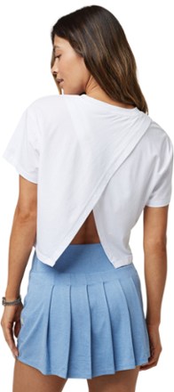 Feather Cross Back Shirt - Women's