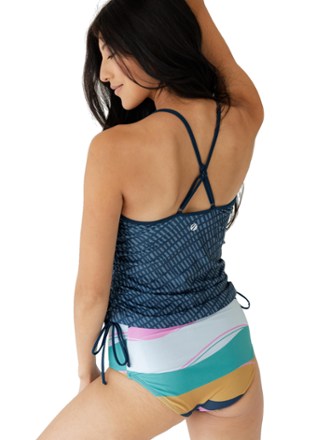 Drawstring Tankini Swimsuit Top - Women's