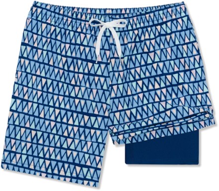 Stretch 7" Lined Swim Trunks - Men's