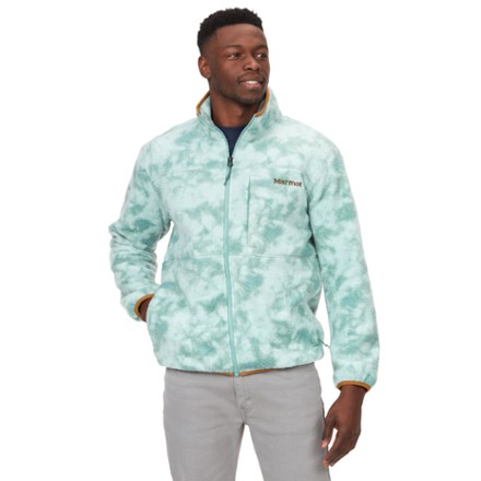 Aros Printed Fleece Jacket - Men's