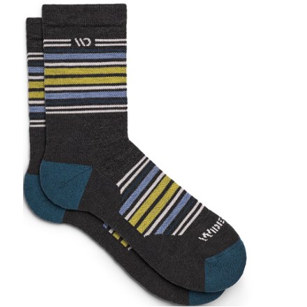 Multi Stripe Cushioned Micro Crew Socks - Men's