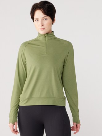 Active Pursuits Long-Sleeve Quarter-Zip Pullover - Women's