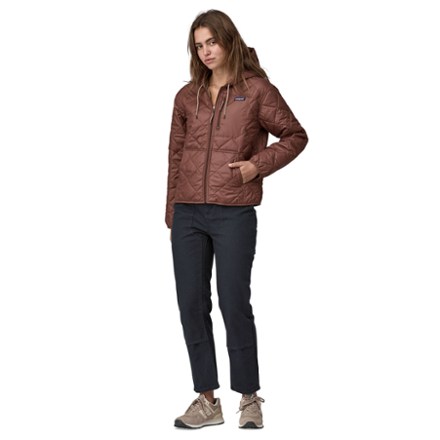 Diamond Quilted Bomber Insulated Hoodie - Women's