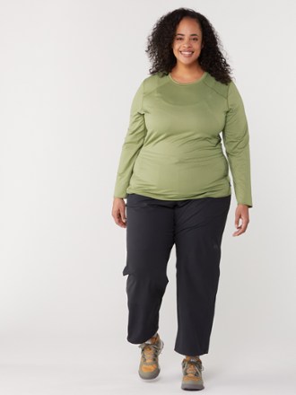 Lightweight Base Layer Long-Sleeve Crew Top - Women's Plus Sizes