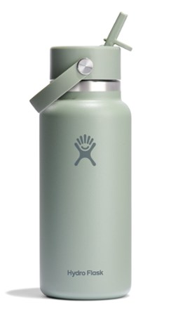 Wide-Mouth Vacuum Water Bottle with Flex Straw Cap - 32 fl. oz.