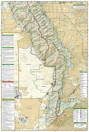 Sangre De Cristo Mountains Trail Map