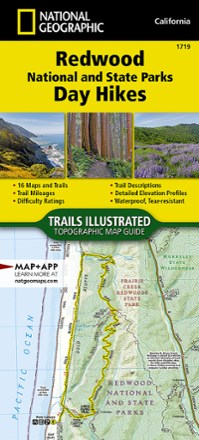 Redwood National and State Parks Day Hikes Topographic Map Guide