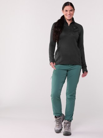 Vigor Grid Fleece Quarter-Zip Pullover - Women's