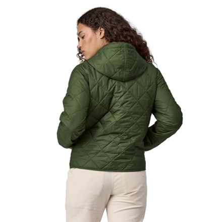 Diamond Quilted Bomber Insulated Hoodie - Women's