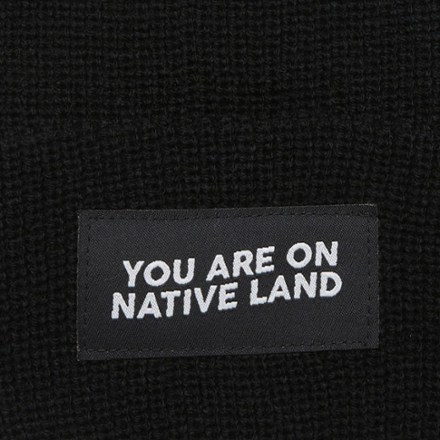 You Are On Native Land Winter Ribbed Beanie