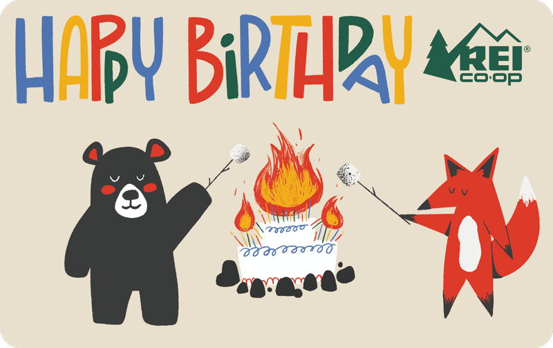 2024 Happy Birthday Bear Fox REI E-Gift Card