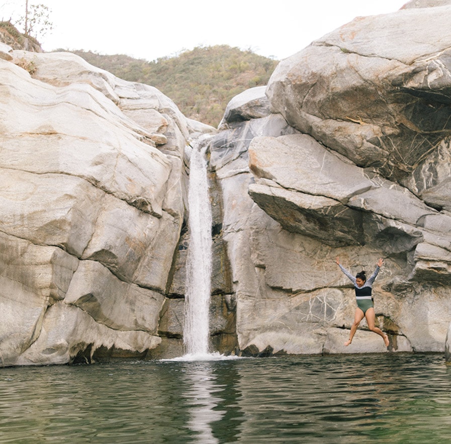 Sol de Mayo reserve waterfall